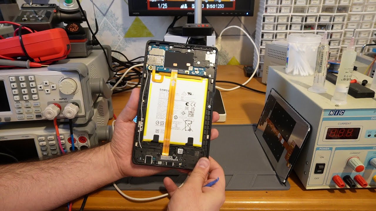Samsung Tablet A9 X115 Repair, Fixing a Dead Short at the Charger Input