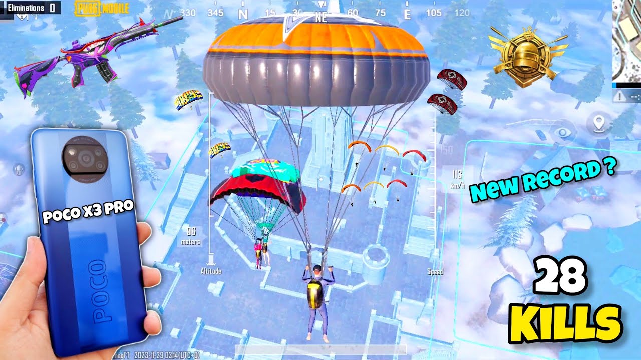 Wow!!😍New Best Gameplay on poco x3 pro 2.9 update 🔥pubg test in 2023 super smooth+60fps