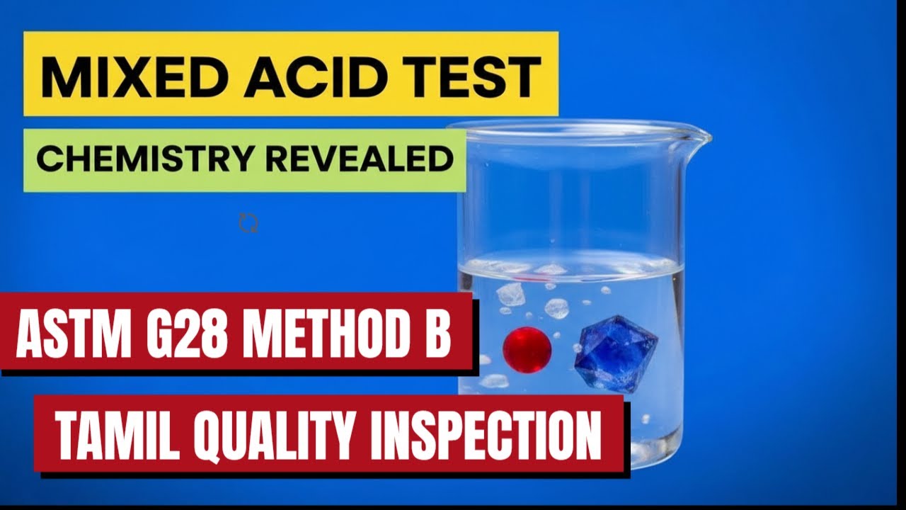 |Mixed Acid-Oxidising salt Test|ASTM G28 Method B| #tamil   #quality  #inspection #tamilshorts