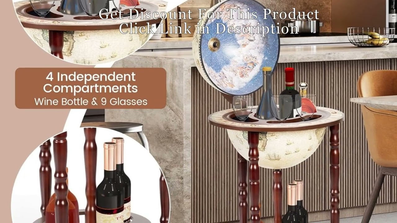 Retro Globe Bar 🍸 Travel Through Time & Style in Your Home!