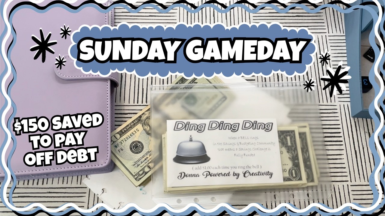 SUNDAY SAVINGS | Cash Stuffing + Game Play 🎲