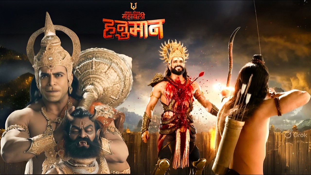 राम ने रावण की नाभि में मारा तीर – खत्म हुआ लंका का घमंड! || Latest Episode || Mahabali Hanuman ||