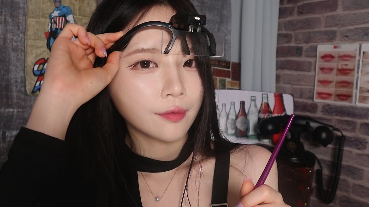 ASMR(Sub✔) Магазин татуировки глазных лоб, чтобы помочь вам хорошо спать