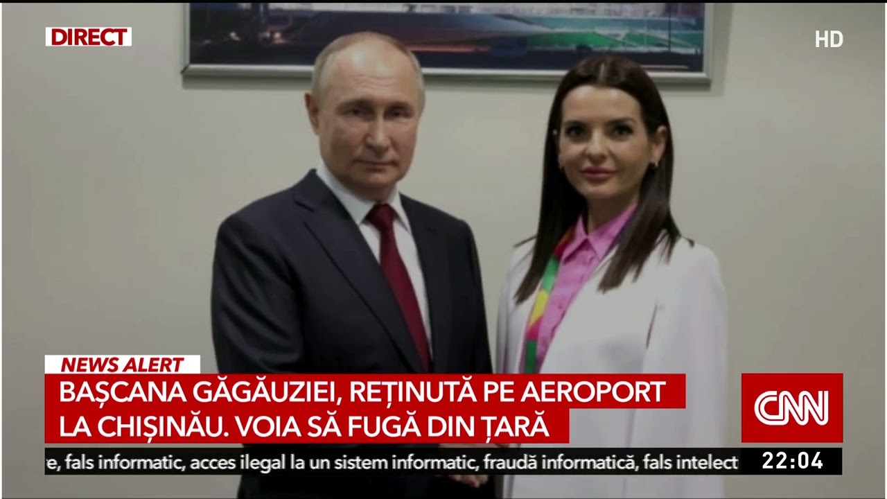 Evghenia Guțul, bașcana din Găgăuzia, a fost reținută de poliție pe aeroportul din Chișinău