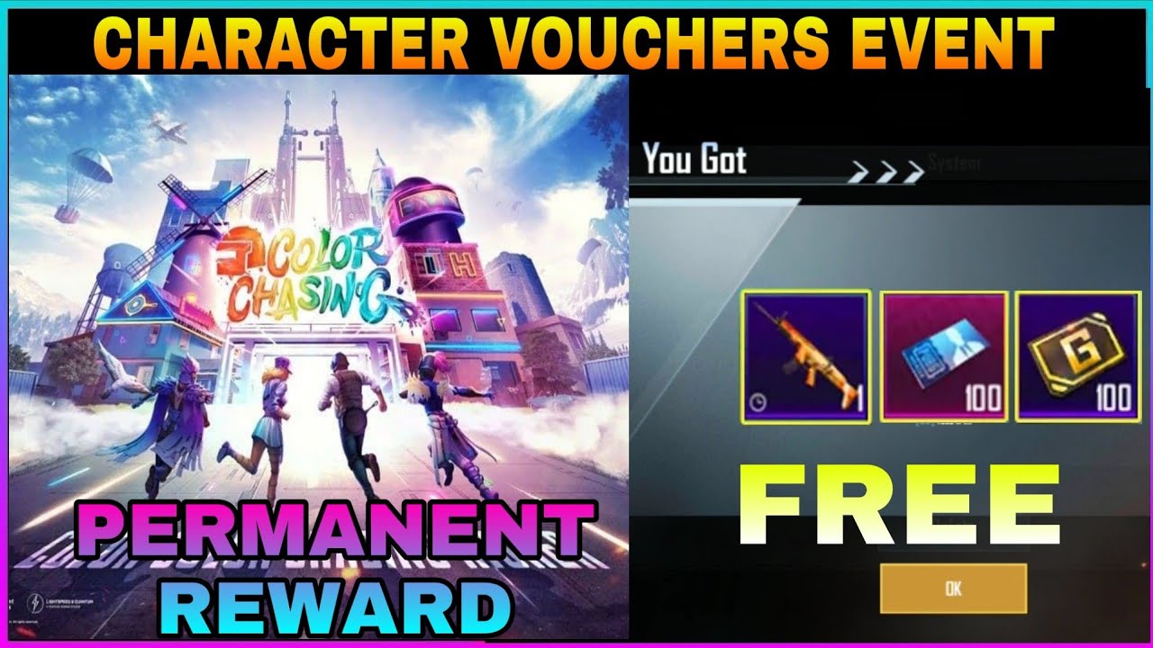 GET FREE 100 CHARACTER VOUCHERS EVENT IN PUBG MOBILE || TOMORROW COMING PERMANENT REWARDS