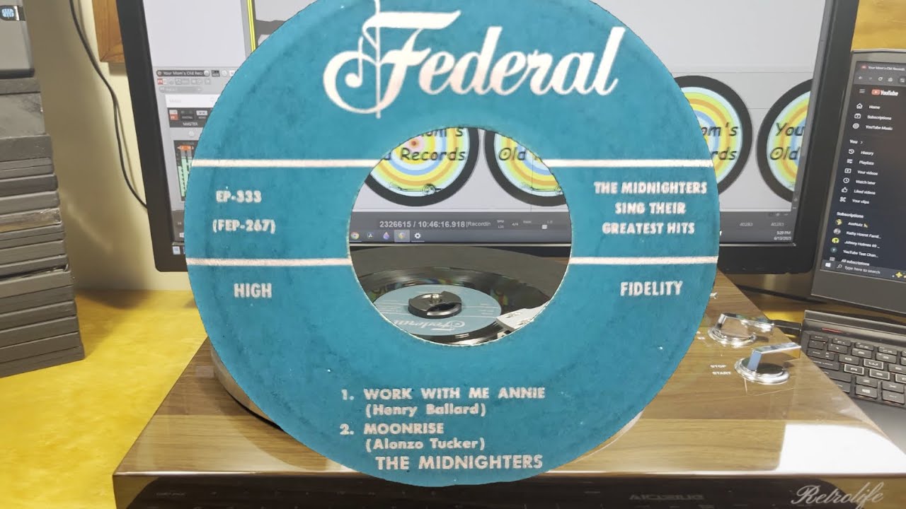 The Midnighters -Sing Their Greatest Hits (Work With Me Annie / Moonrise / Sexy Ways / Get It)- 1955