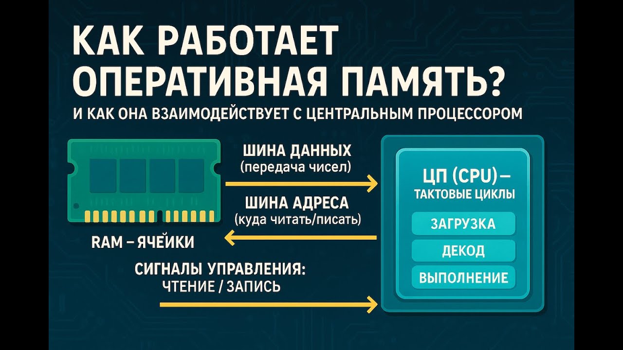 Оперативная память простыми словами: как RAM работает с CPU
