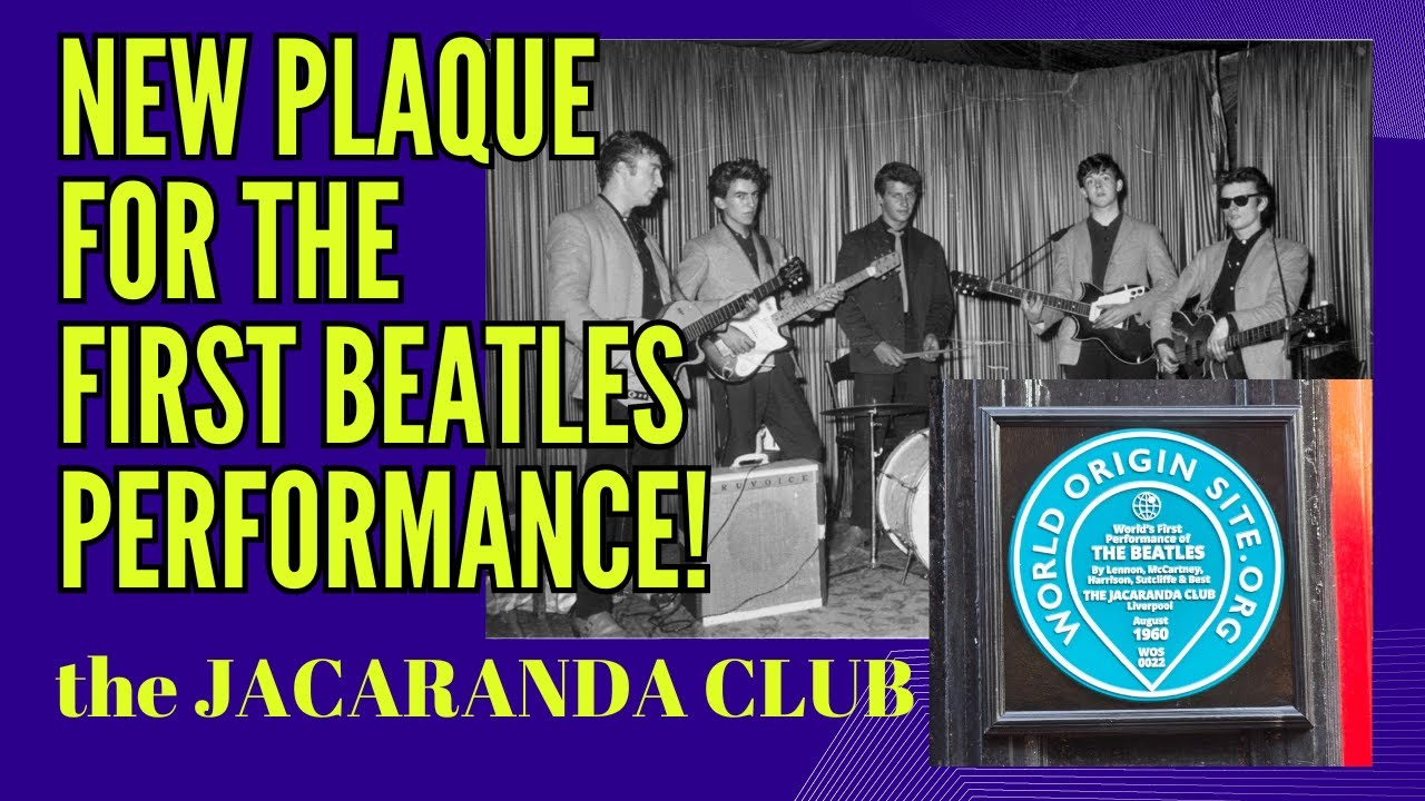 The Jacaranda Club in Liverpool where The Beatles first Played - PLAQUE