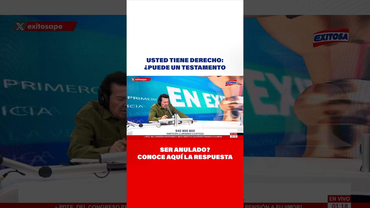 🔴🔵Usted Tiene Derecho: &iquest;Puede un testamento ser anulado? Conoce AQU&Iacute; la respuesta