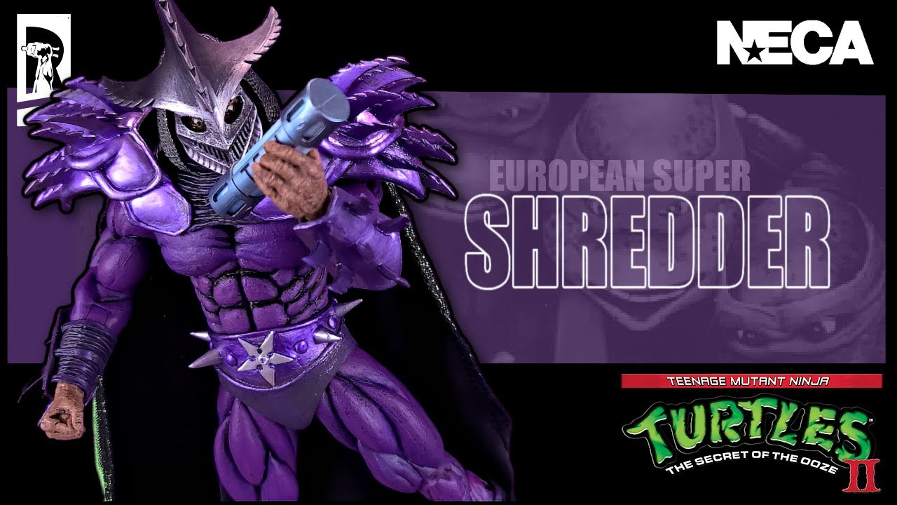 NECA Toys TMNT II The Secret of the Ooze Super Shredder European Packaging Homage Figure Review