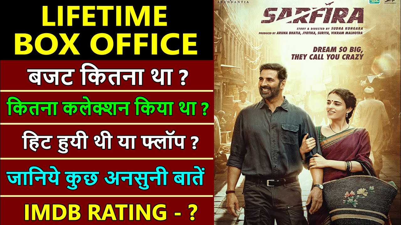 Sarfira Lifetime Worldwide Box Office Collection, hit or flop, unknown facts | akshay kumar