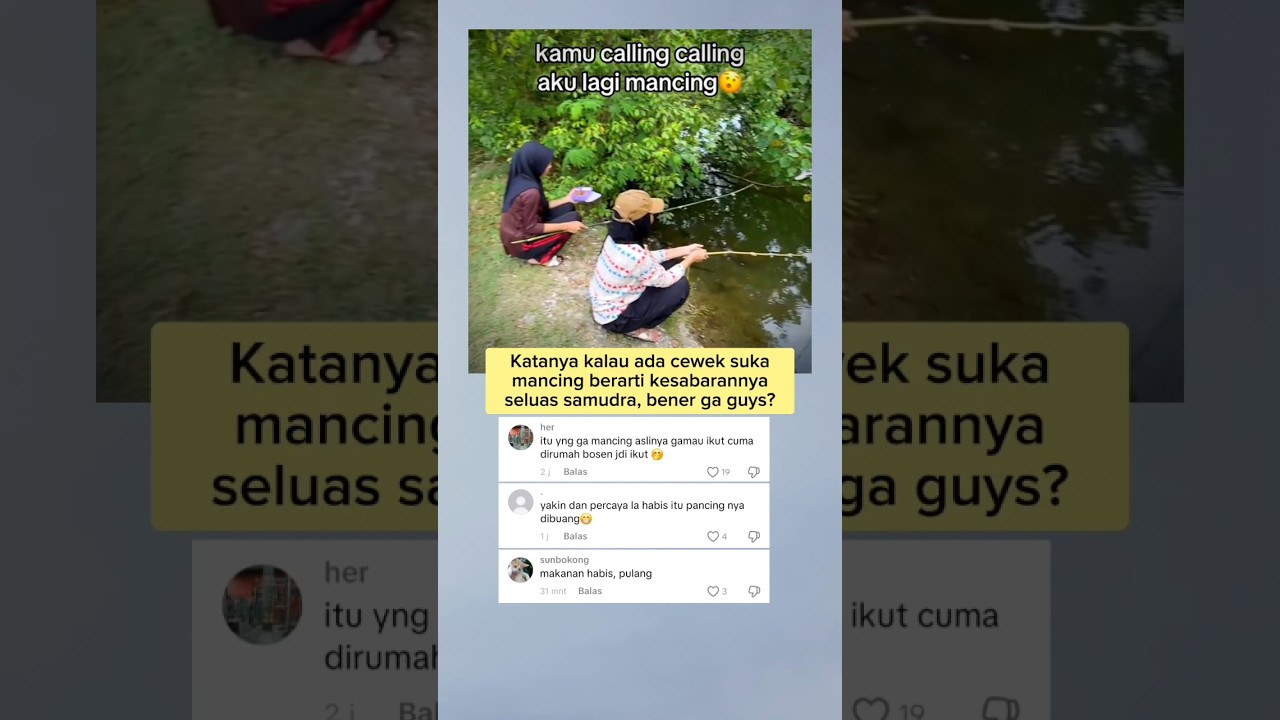 Cewek suka mancing - Hiburan netizen 