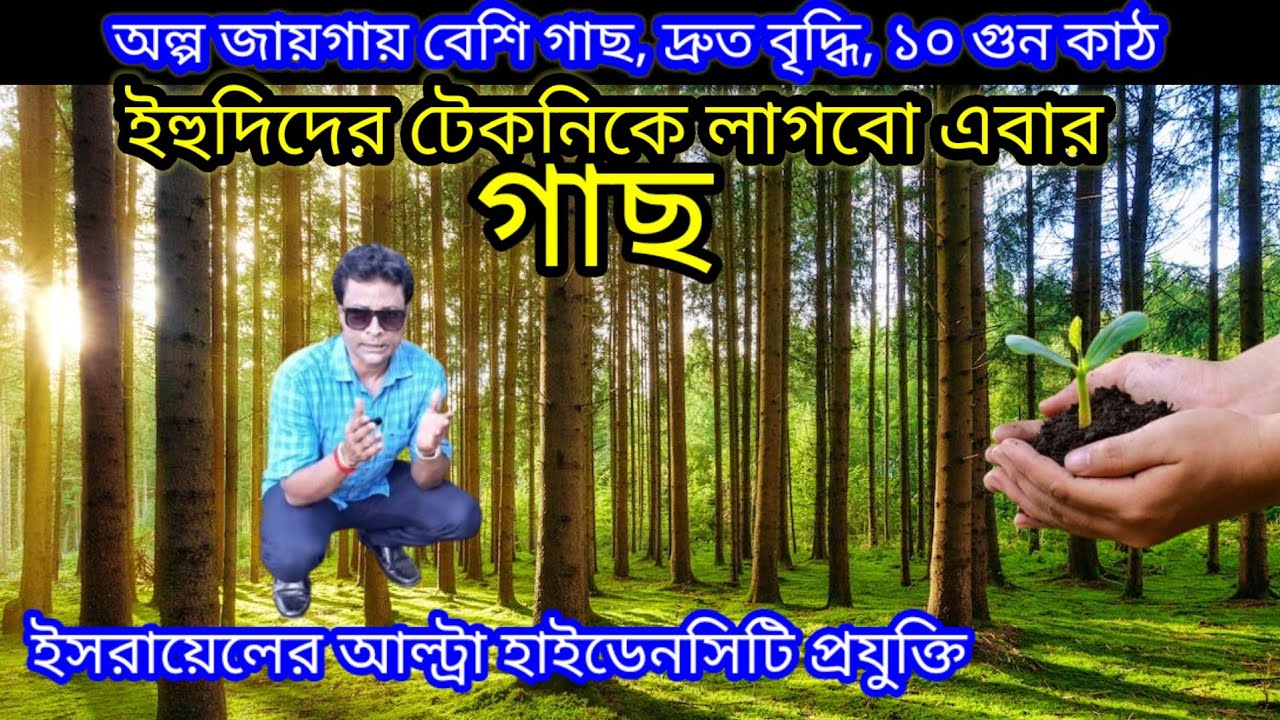 ইসরায়েলের প্রযুক্তিতে গাছ লাগান ১০ বছরে ১০ গুন কাঠ Tree Farming  #treefarming #plants #agriculture
