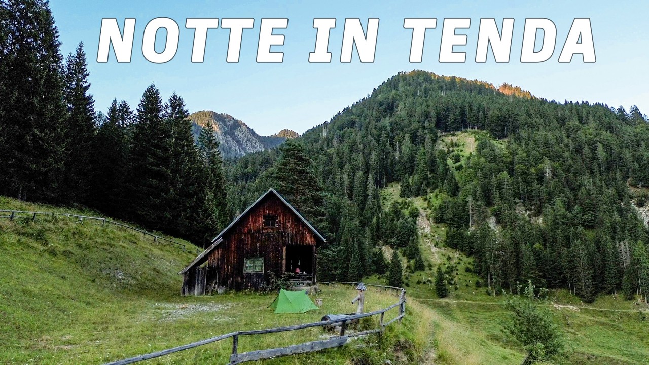 Notte in tenda nella conca sperduta; silenzio, stelle e natura - ASMR