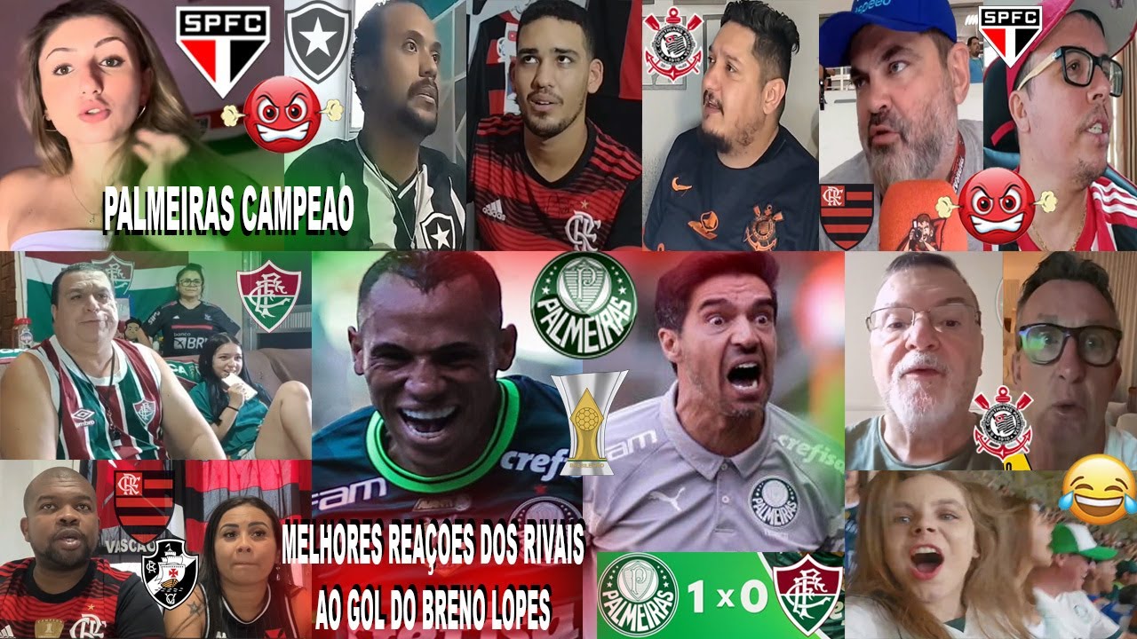 MELHORES REAÇOES DOS RIVAIS AO PALMEIRAS 1X0 FLUMINENSE COM GOL DO BRENO LÓPES - JA É CAMPEAO
