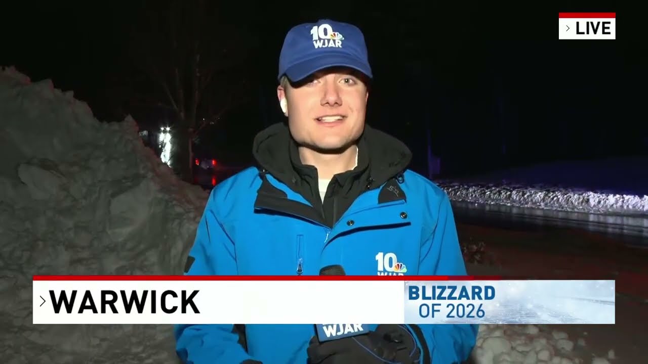 Blizzard leaves heavy snowfall, power outages in Warwick