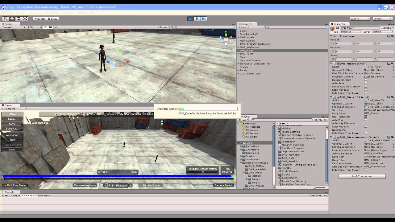 Convert Unity Mecanim to Legacy Animation - Part 1