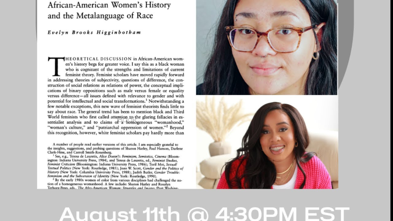Live Discussion Gender & Metalanguage of Race