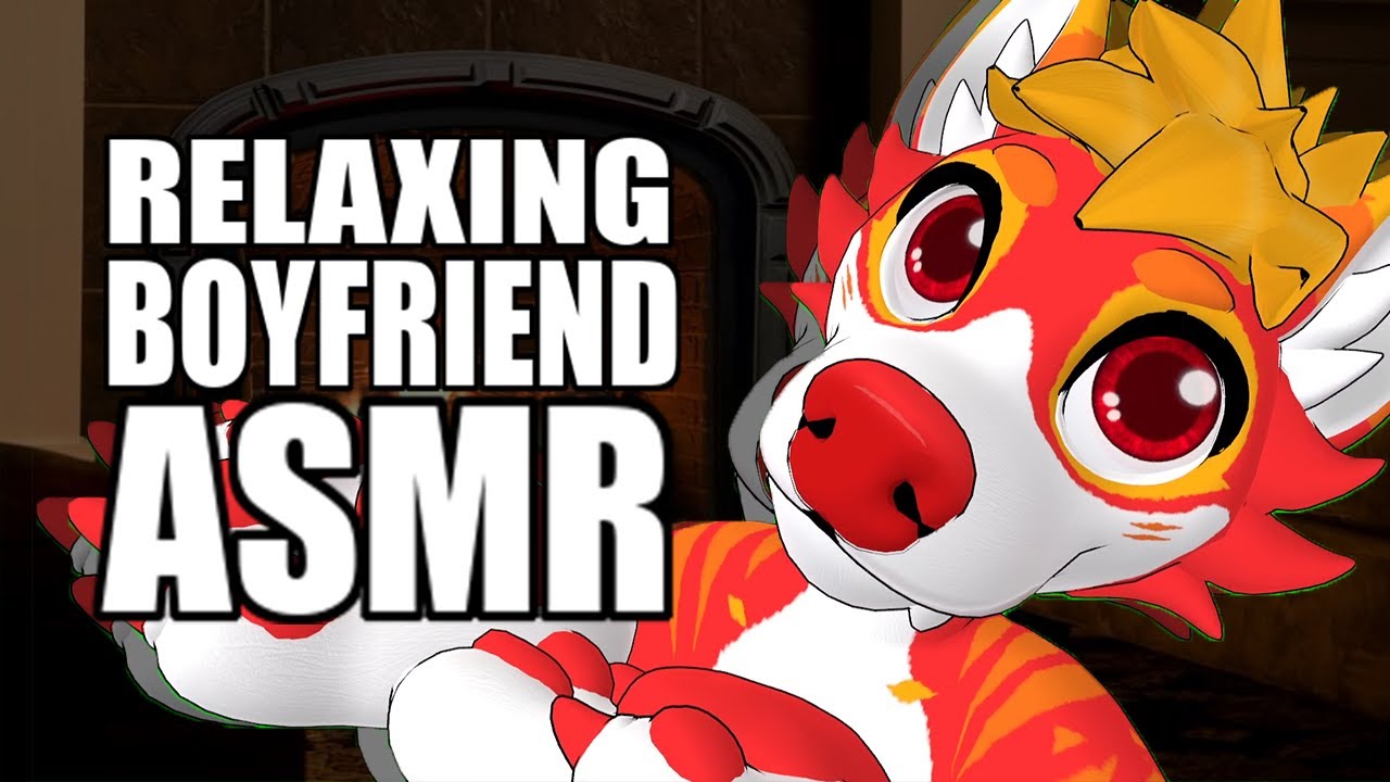 [Furry ASMR] Your boyfriend helps you relax while cuddling (FIREPLACE SOUNDS) 🔥