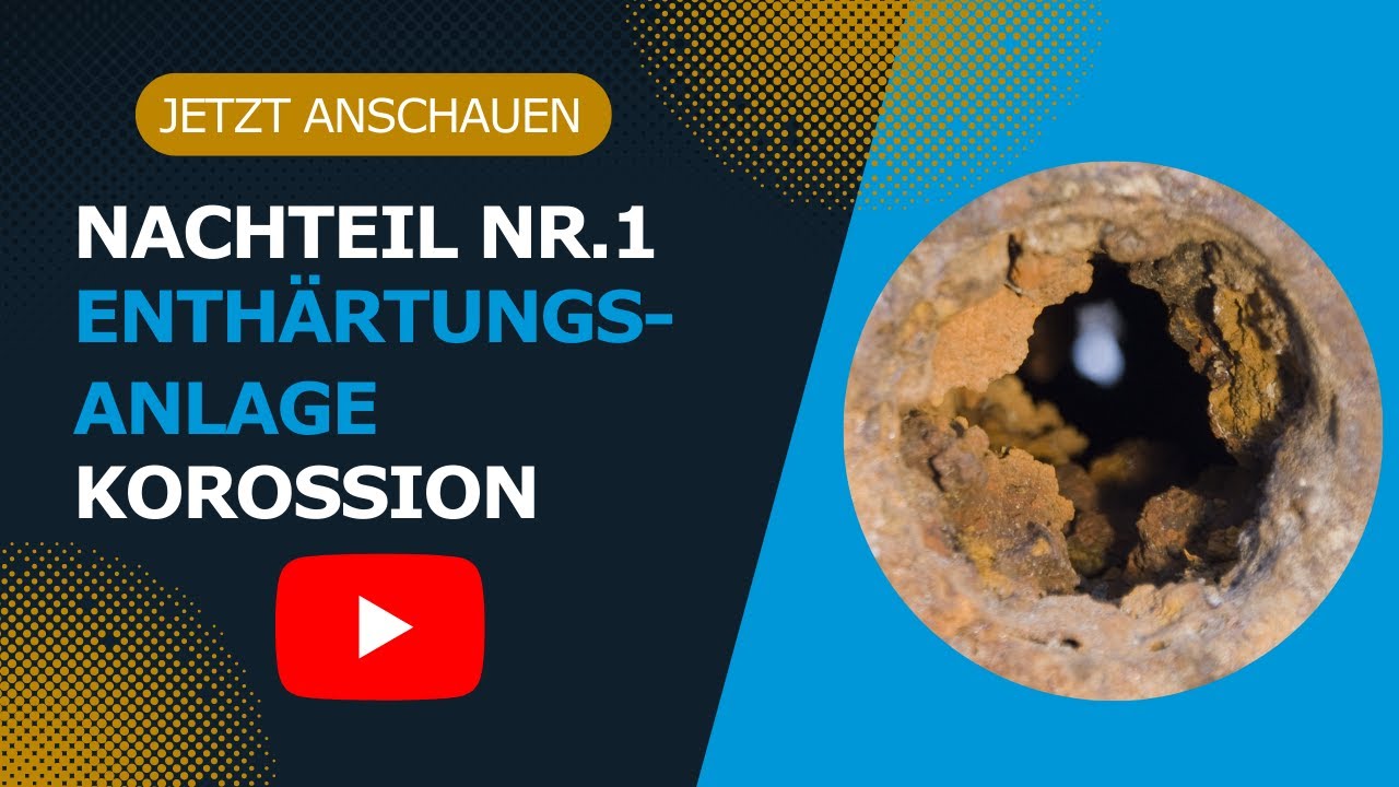 Nachteile Nr. 1 von 7 einer Wasserenth&auml;rtungsanlage: Korrosion, Lochfra&szlig; und Rost.