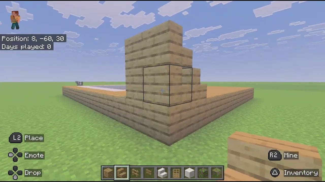 كيفية بناء شلة في  Minecraft