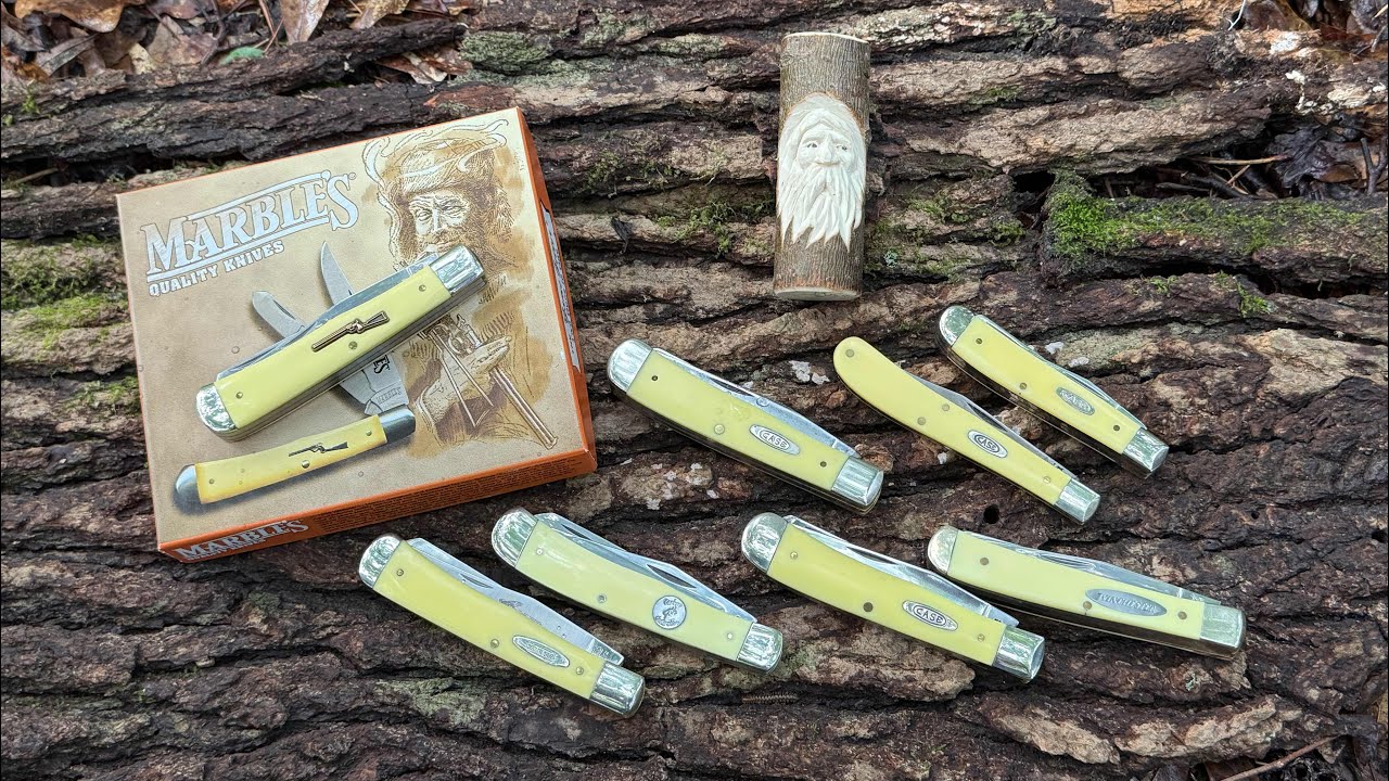 Yeller Trappers!!  Case & Camillus #caseknives #camillusknives #edc #pocketknives