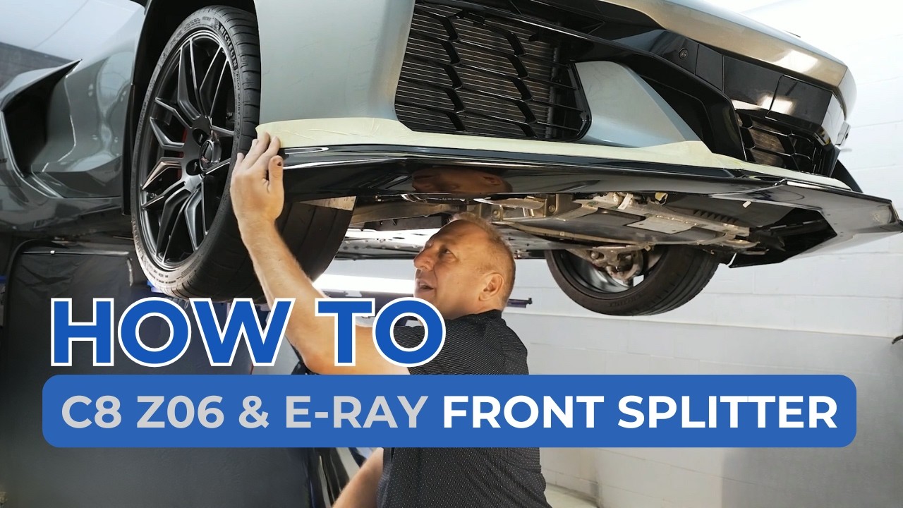 C8 Corvette 2023+ Z06 & E-Ray Front Splitter | Installation Guide | ACS Composite | 50-4-158
