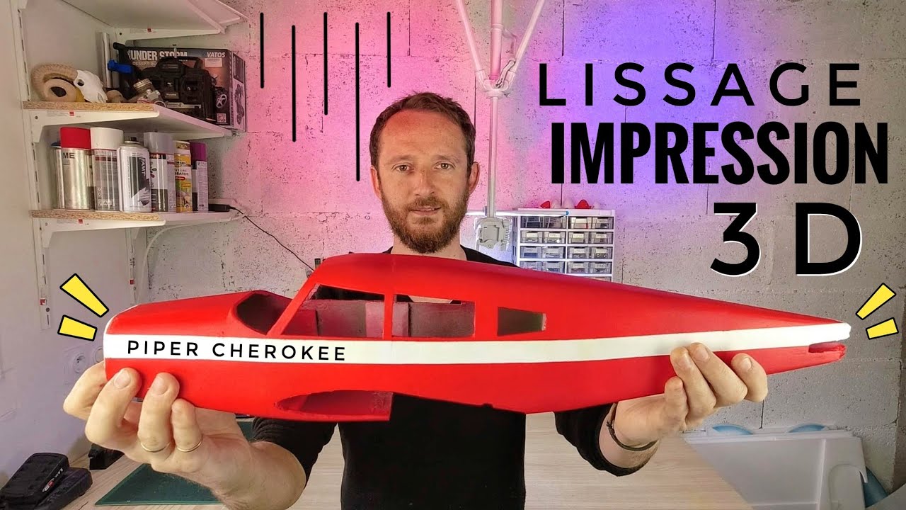 Construction PIPER CHEROKEE RC - Lisser ses impressions en PLA -  aéromodélisme