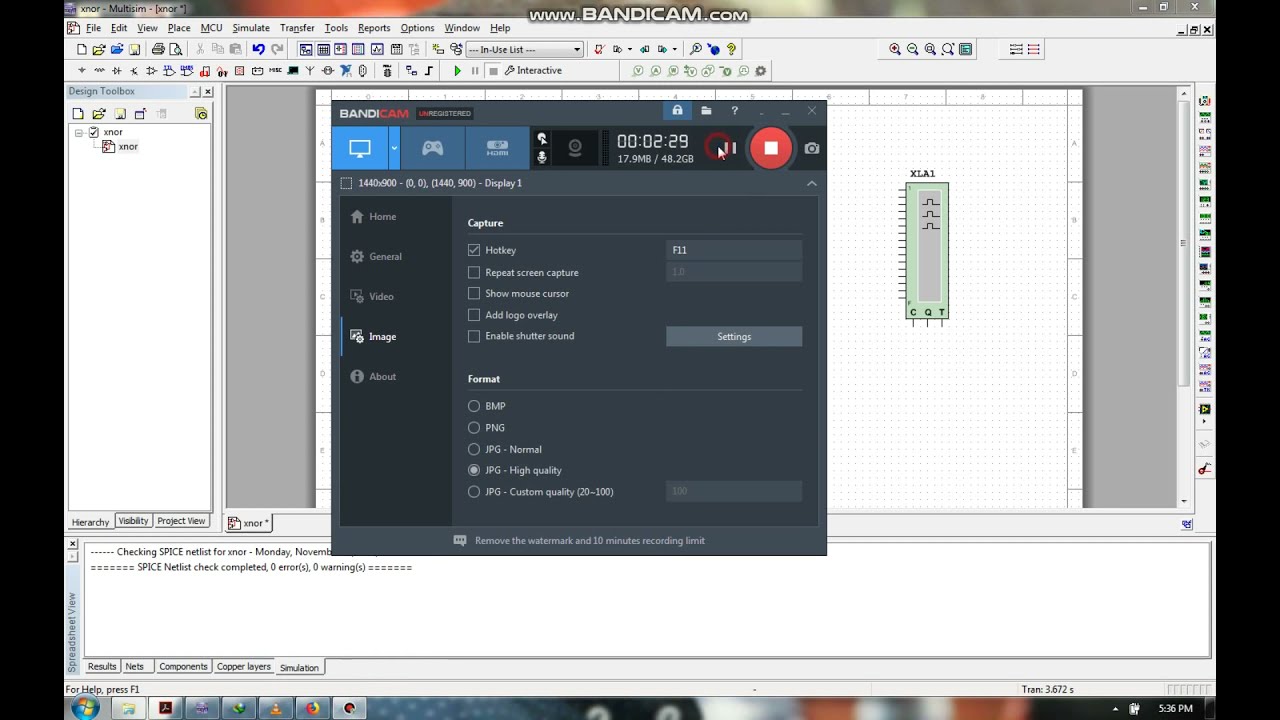 Half adder in multi sim using 74ls86 IC and 74ls08 ic AND gate and XOR gate