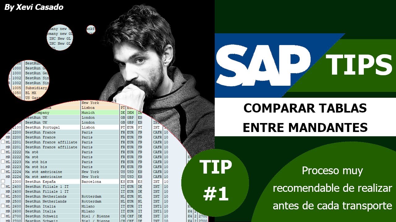 SAP Tip #1 - COMPARACIÓN de TABLAS entre mandantes