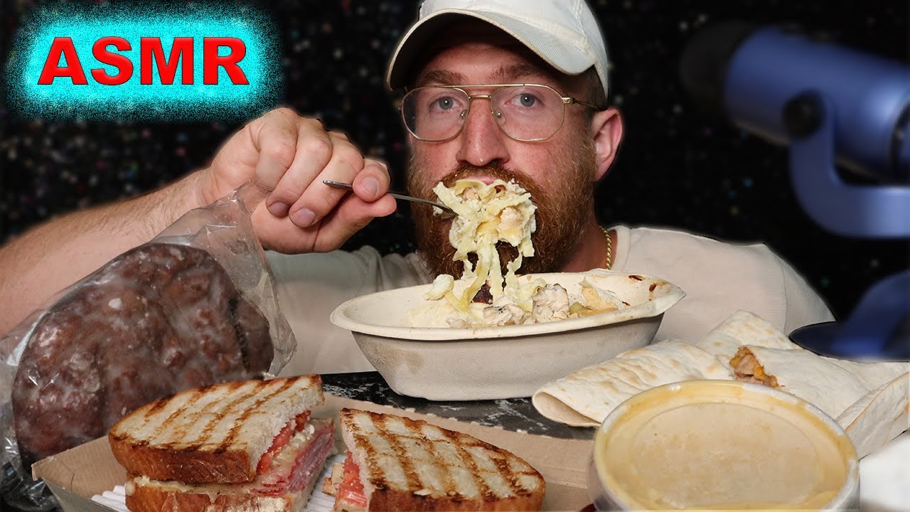 ASMR EATING SOUNDS BEST GAS STATION MUKBANG CHEESY | CRUNCHY | BIG BITES | DAN CARTER ASMR