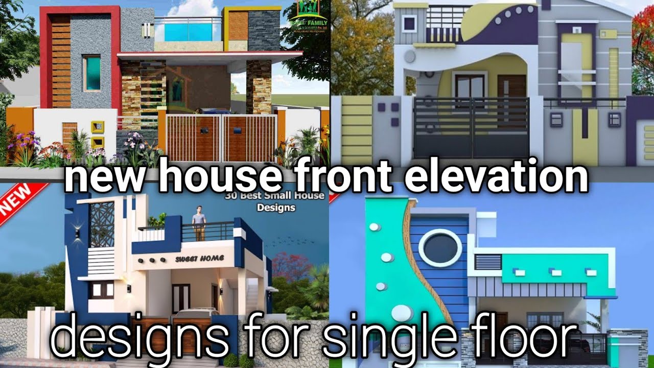 new house front elevation designs for single floor / @plasterwork96 bungalow house design