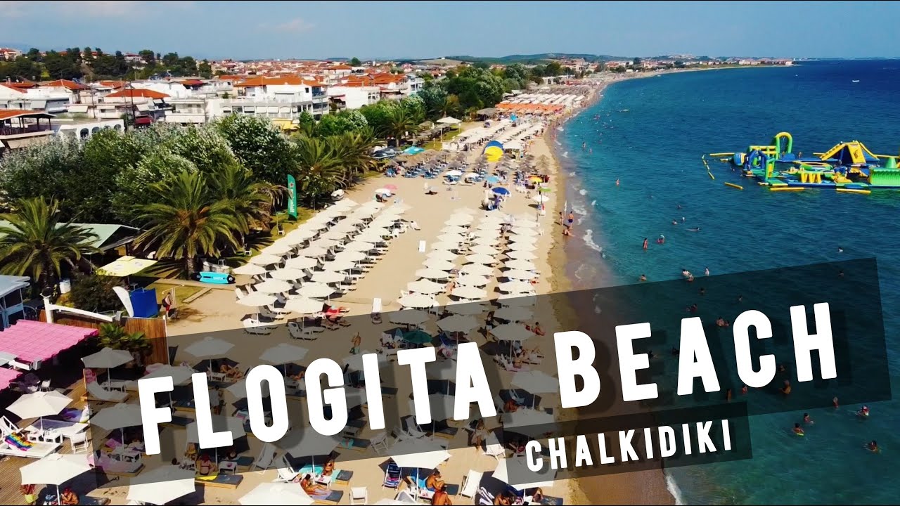 Flogita Beach by drone, Chalkidiki | GREECE 🇬🇷