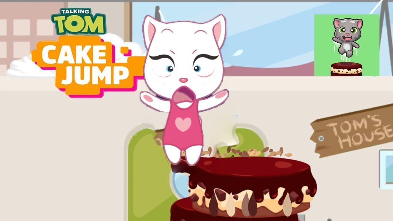 Talking Tom Cake Jump Android Gameplay - Talking Angela