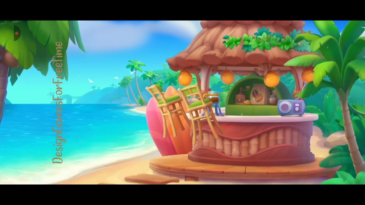 Tropicmania: Match-3 adventure - Levels 1-4 gameplay match 3 puzzle design decor renovate game
