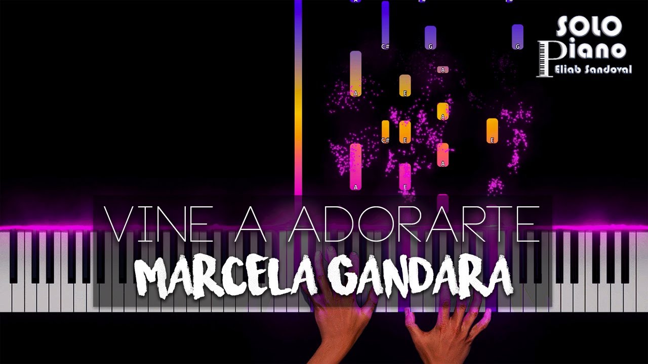 Vine a Adorarte - Marcela Gandara | Piano Tutorial + Partitura