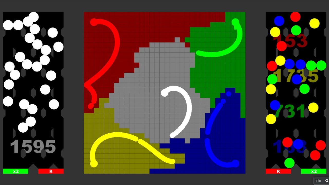 Multiply or Release 3 - Don't Get Defeated! | Battle in Algodoo