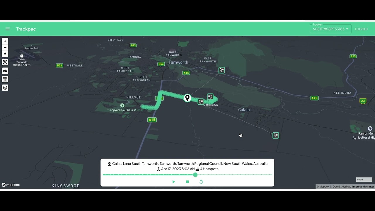Trackpac Helium Mapping
