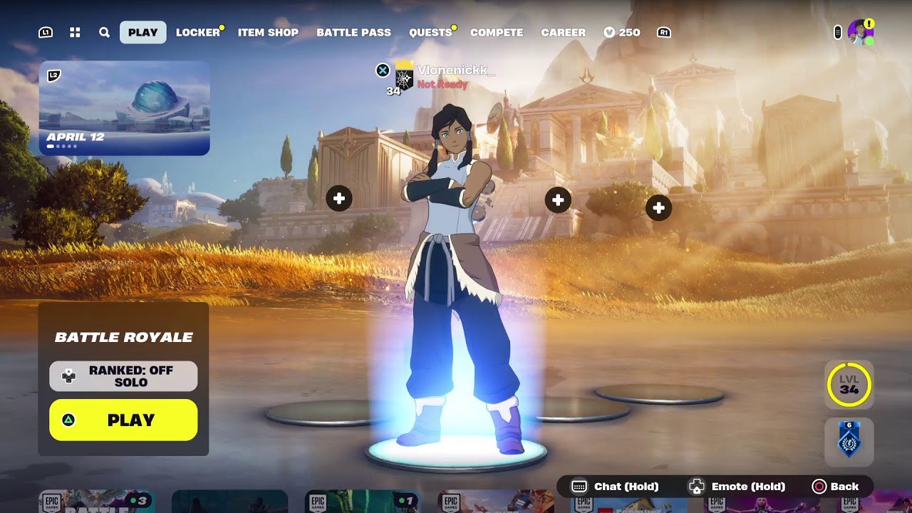 Grinding new Fortnite battle pass