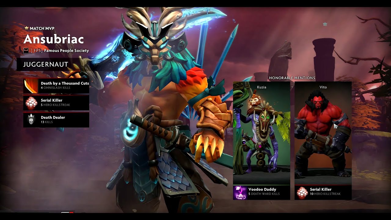 DOTA MVP Juggernaut 101 