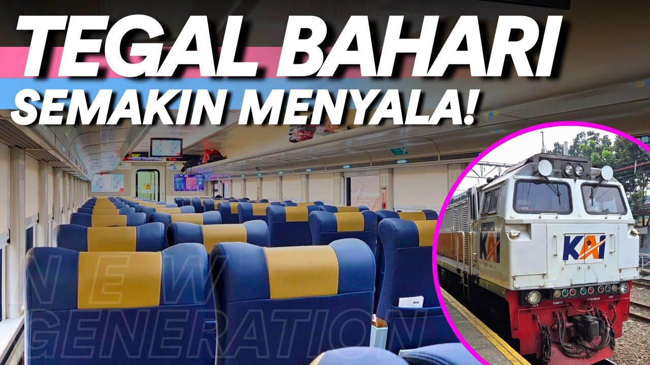 UPGRADE JADI SEBAGUS INI‼️🤩 Jakarta Tegal Murah & Nyaman Naik KA TEGAL BAHARI New Generation