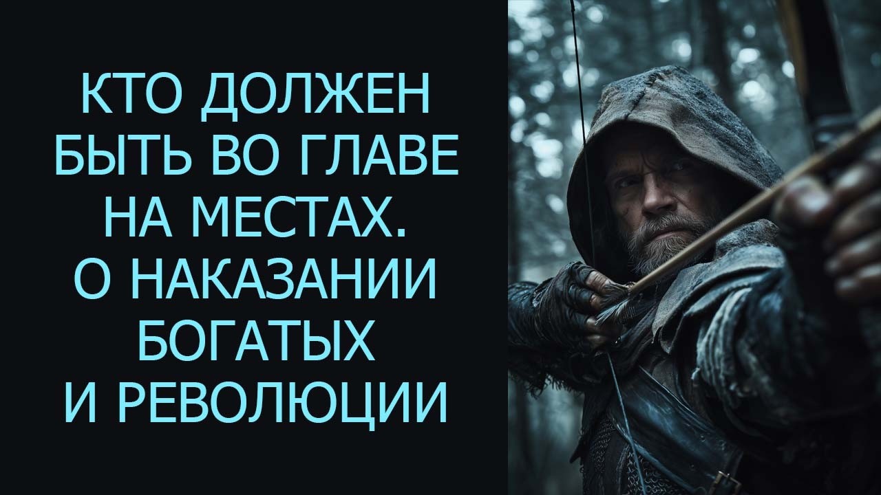 Кто должен быть во главе на местах. О наказании богатых и революции