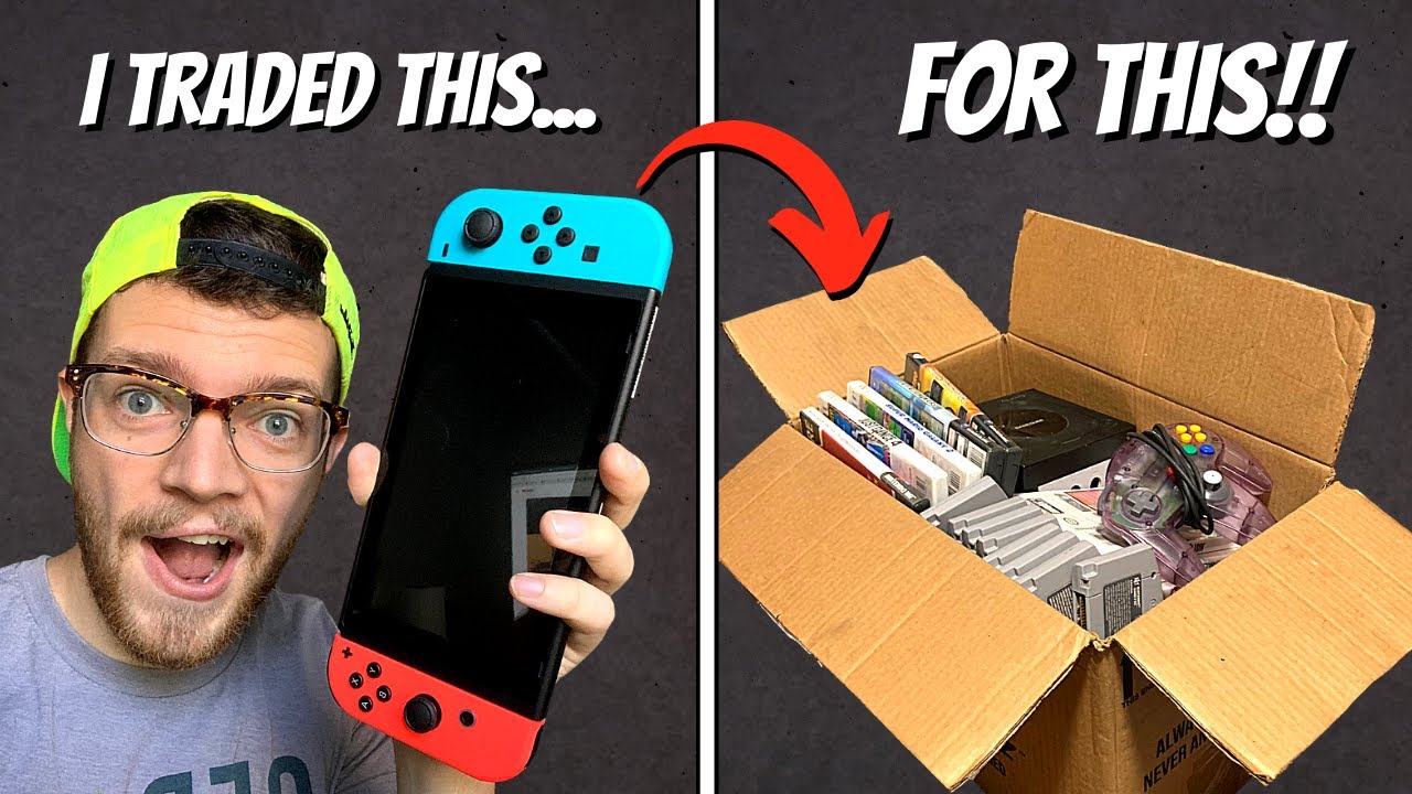 You won't BELIEVE what he traded me for my Switch  (LIVE Video Game Hunting!)