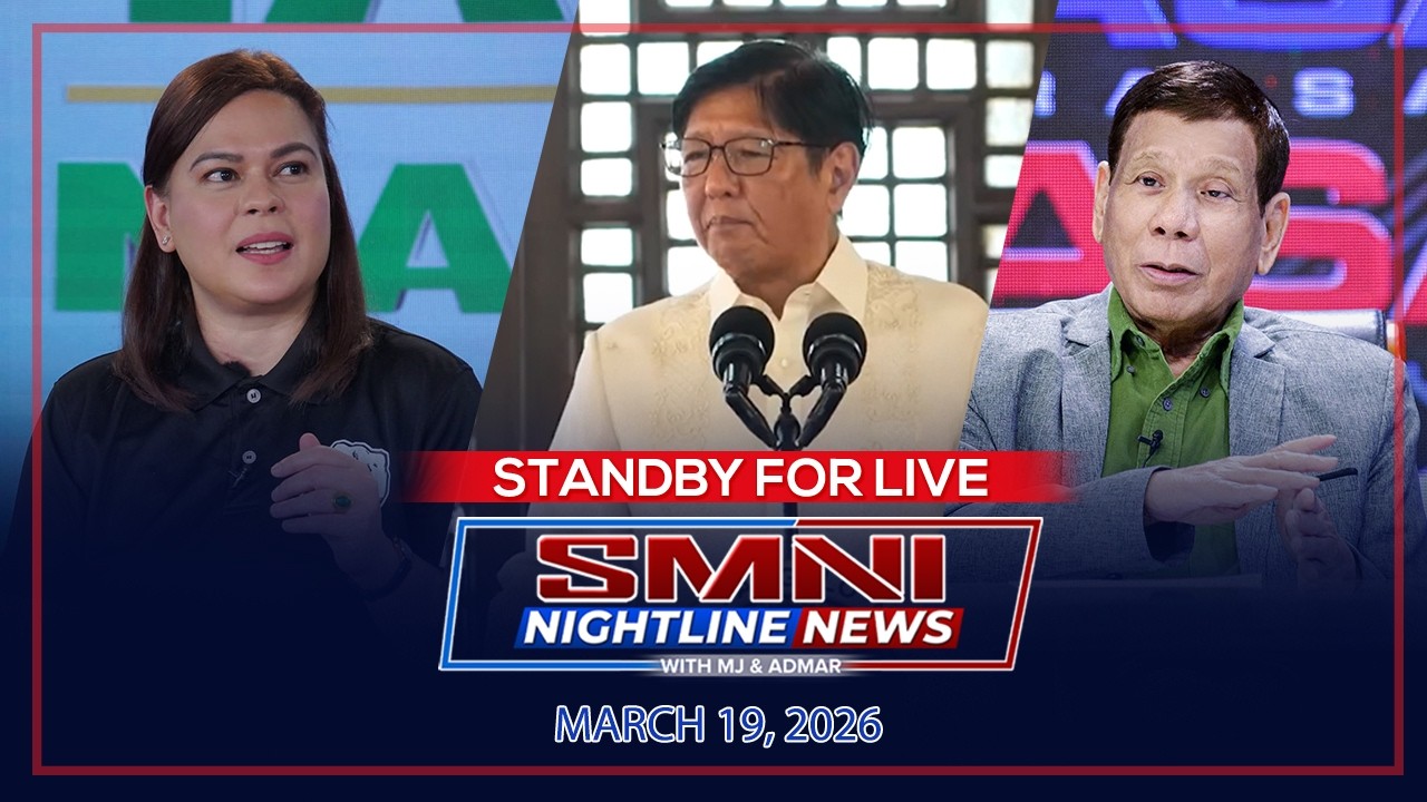 SMNI Nightline News with MJ Mondejar & Admar Vilando | March 19, 2026 – Huwebes
