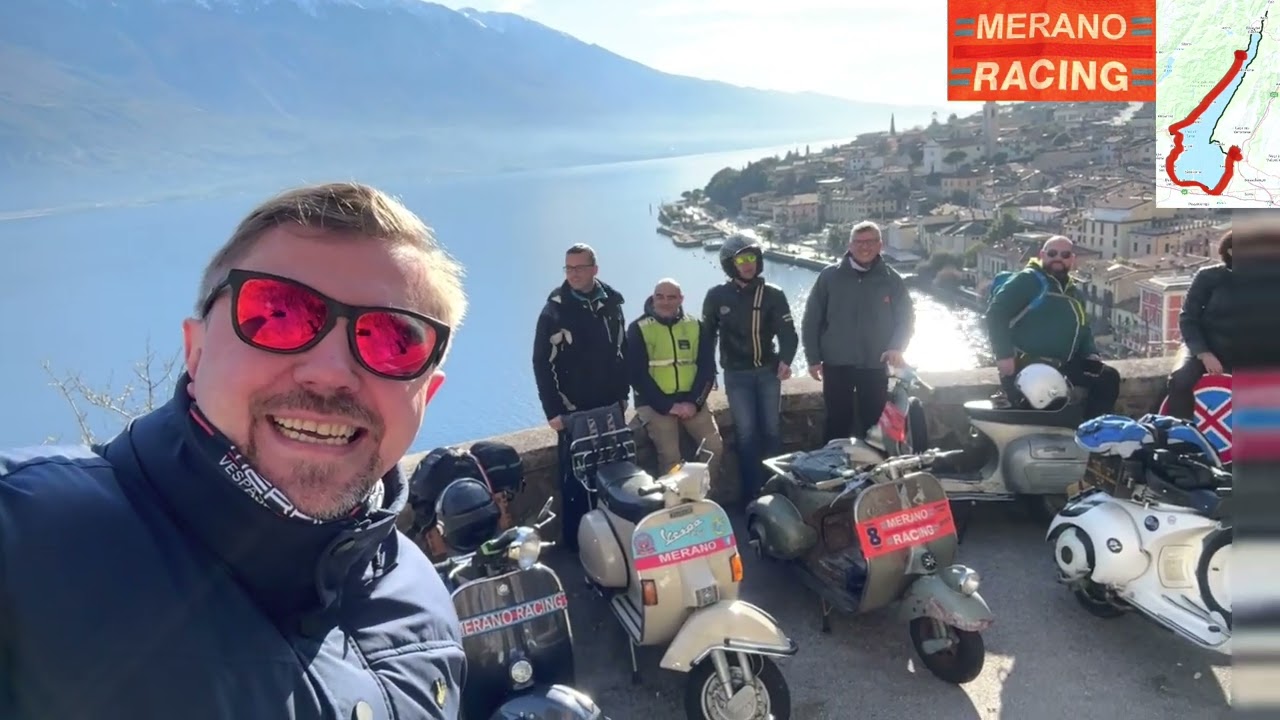 Vespa Umrundung Gardasee! Giro del lago di Garda in Vespa! 2023