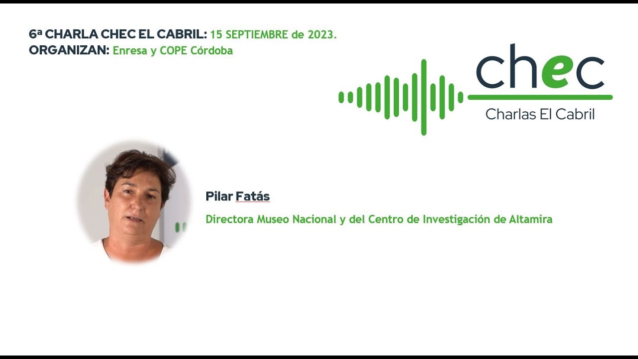 Charla divulgativa desde El Cabril: Pilar Fatás, Directora del Museo de Altamira
