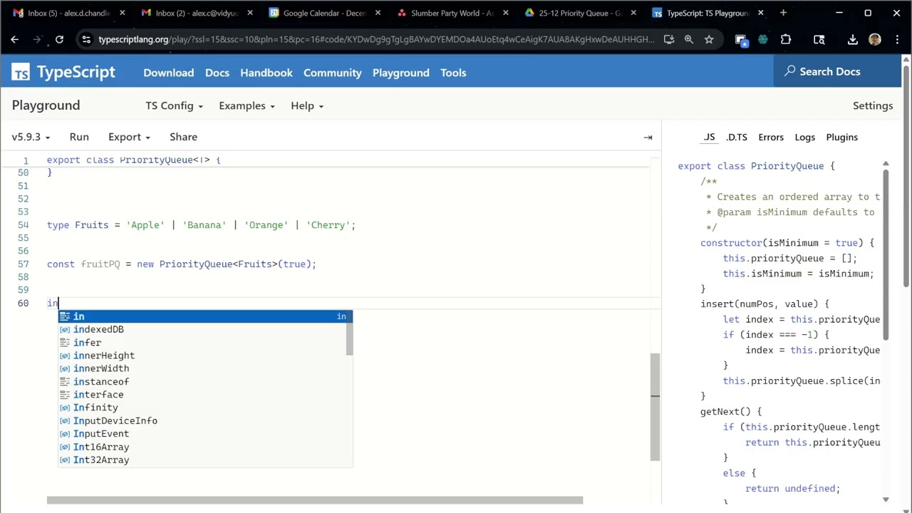 Простая очередь с приоритетами на TypeScript!