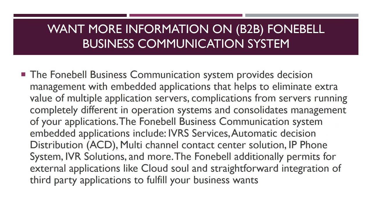 Improve Your workplace With Fonebell Business Communication System