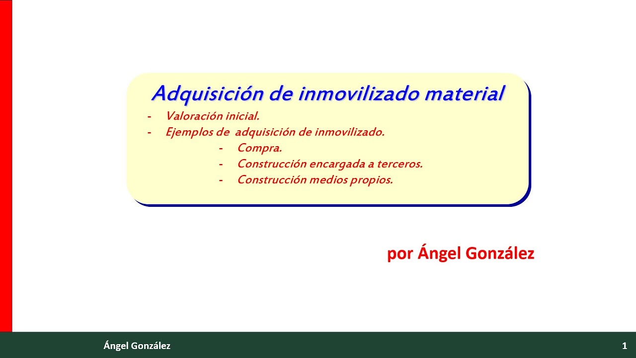 (18) Inmovilizado Asientos de adquisición de inmovilizado.