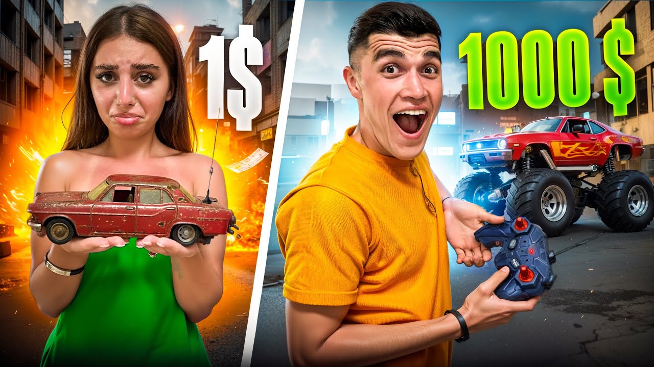1$ VS 1000$ ՄԵՔԵՆԱՆԵՐ ՉԵԼԵՆՋ !